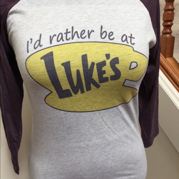 3/4 Sleeve I’d Rather be at Lukes XS tee - Picture 3 of 4